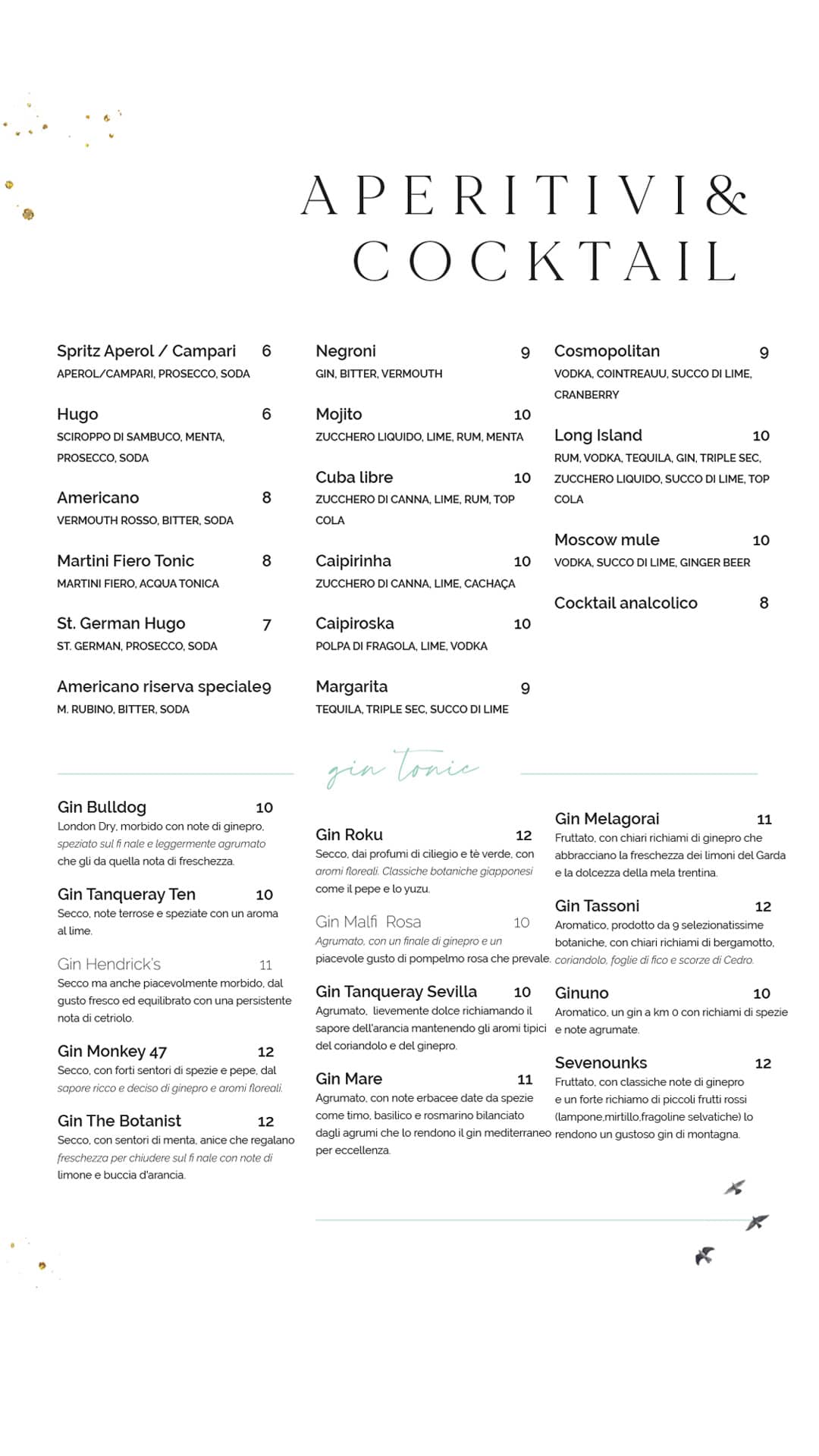 Aperitivi & Cocktail