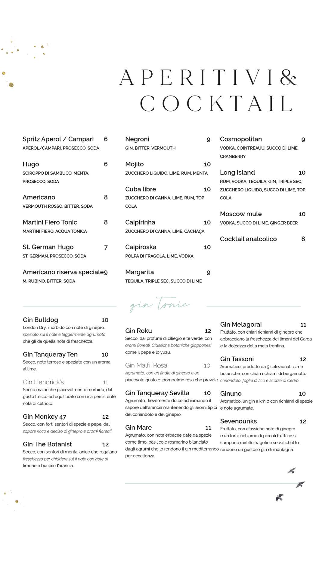 Aperitivi & Cocktail